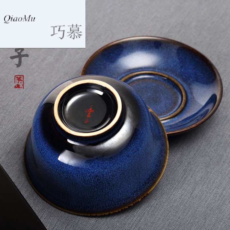 Qiao MuFengZi ceramics ancient porcelain cups tureen lid three cup kunfu tea cover cup tea kungfu tea set