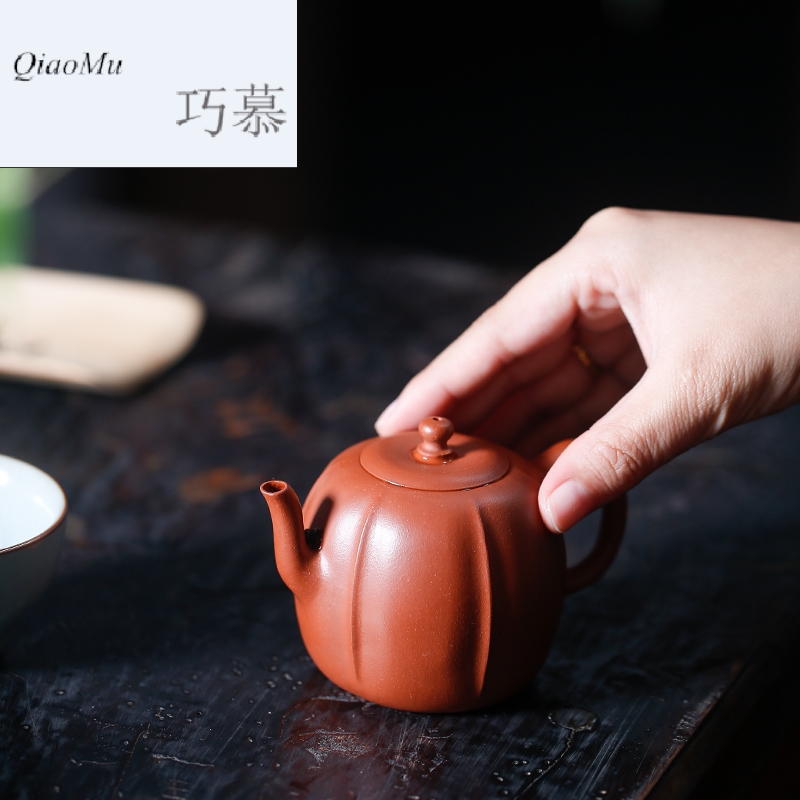 Qiao MuChan melons are it by hand for manual zhu mud yixing undressed ore quality teapot S26039