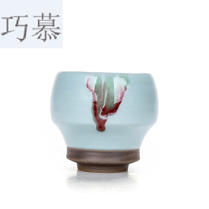 Qiao mu imitation song dynasty style typeface your porcelain tea cups kung fu tea set sample tea cup to open the slice your up product keller cup perfectly playable cup host