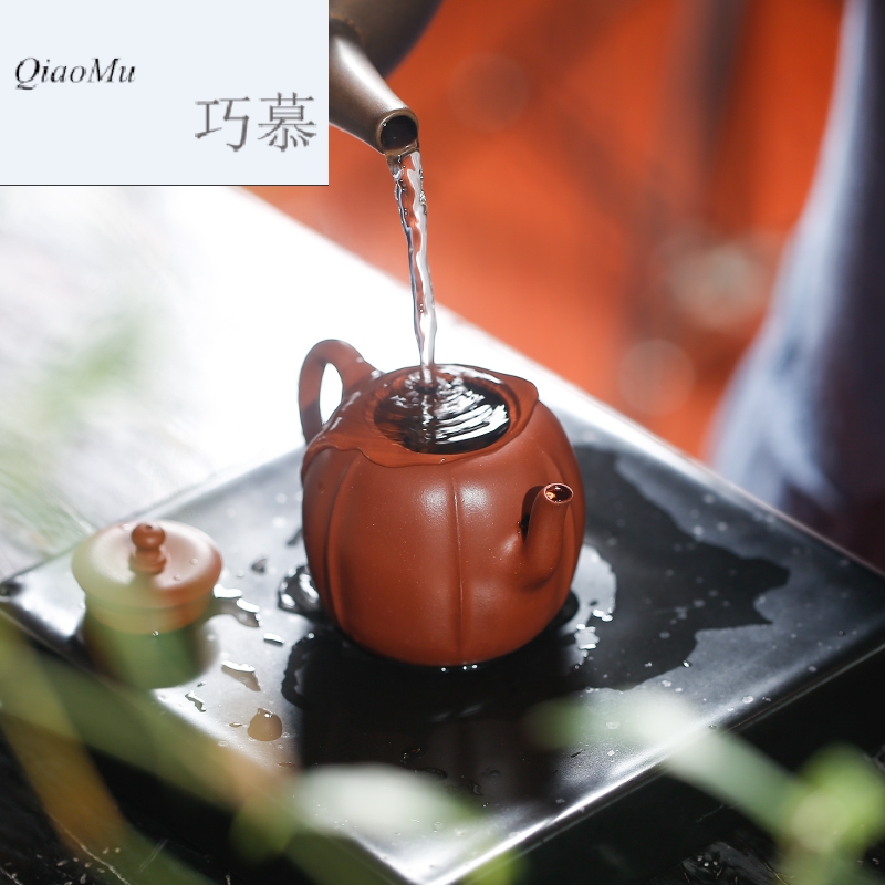 Qiao MuChan melons are it by hand for manual zhu mud yixing undressed ore quality teapot S26039