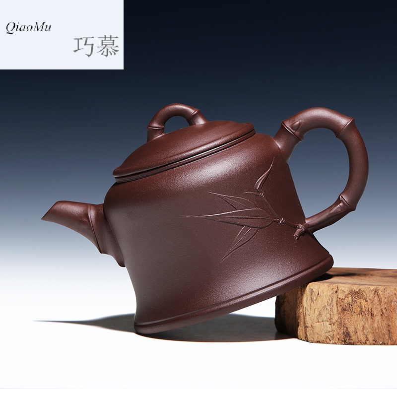 Qiao mu HM yixing are it by pure manual purple clay Jin Zhongzhu Duan Shi gourd ladle pot teapot tea set