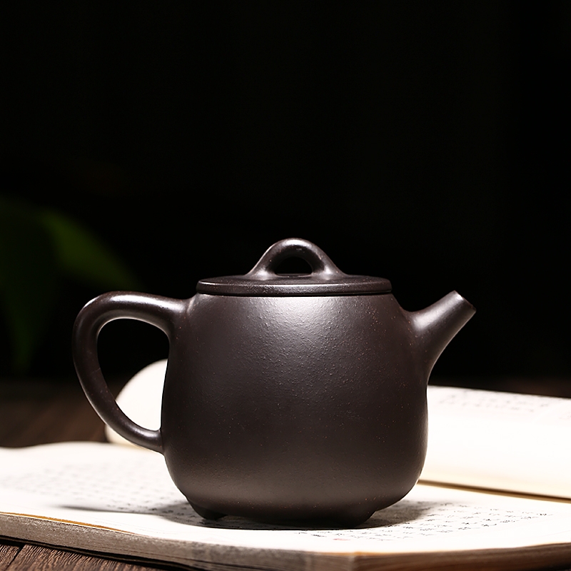 Qiao mu YM yixing ores are it by the manual teapot tea black gold sand kaolinite gourd ladle