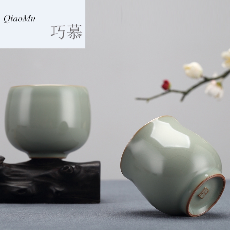 Qiao mu measured your up open cups can raise the master cup of jingdezhen ceramics by hand the cup personal single cup sample tea cup