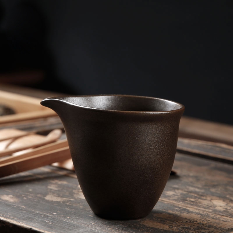 Qiao mu coarse pottery ceramic fair keller household points of tea ware Japanese kung fu tea accessories hand grasp tea tea taking