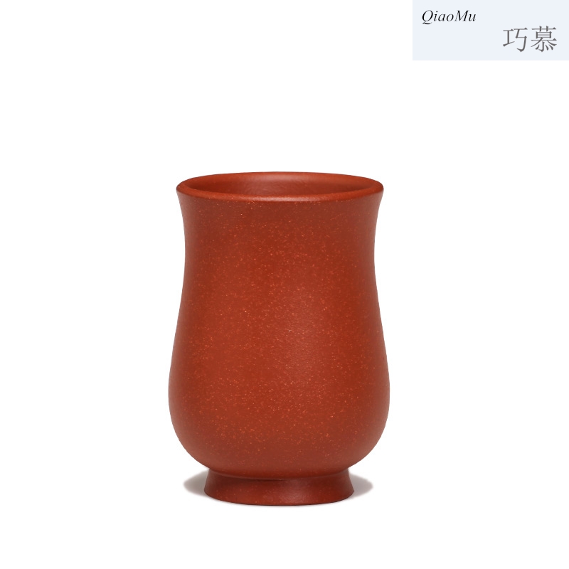 Qiao mu small purple sand cup yixing undressed ore tea master office all hand the ceramic cup tea tea cup