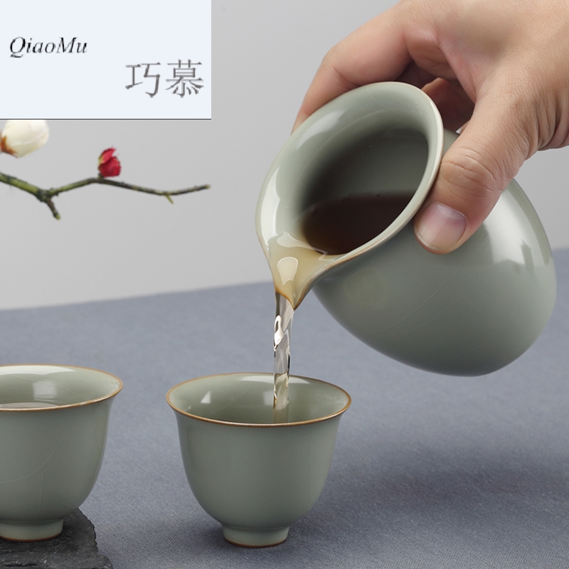 Qiao mu measured your up teapot sets jingdezhen kung fu restoring ancient ways of a complete set of tea cups can support creative by hand