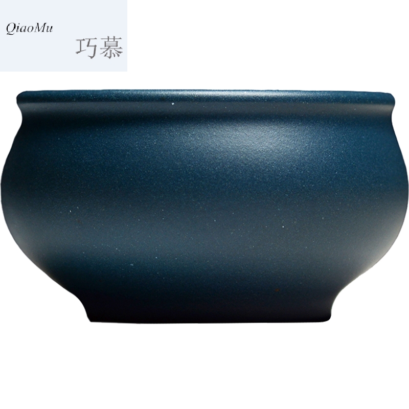 Qiao mu QD yixing purple sand tea set kung fu tea cups chlorite exposure to small beaker embryo thick ore tea cup