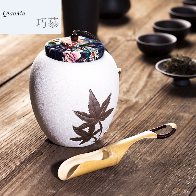 Qiao mu CMJ coarse pottery caddy fixings ceramic POTS awake seal pot tea, green tea large savings puer tea pot