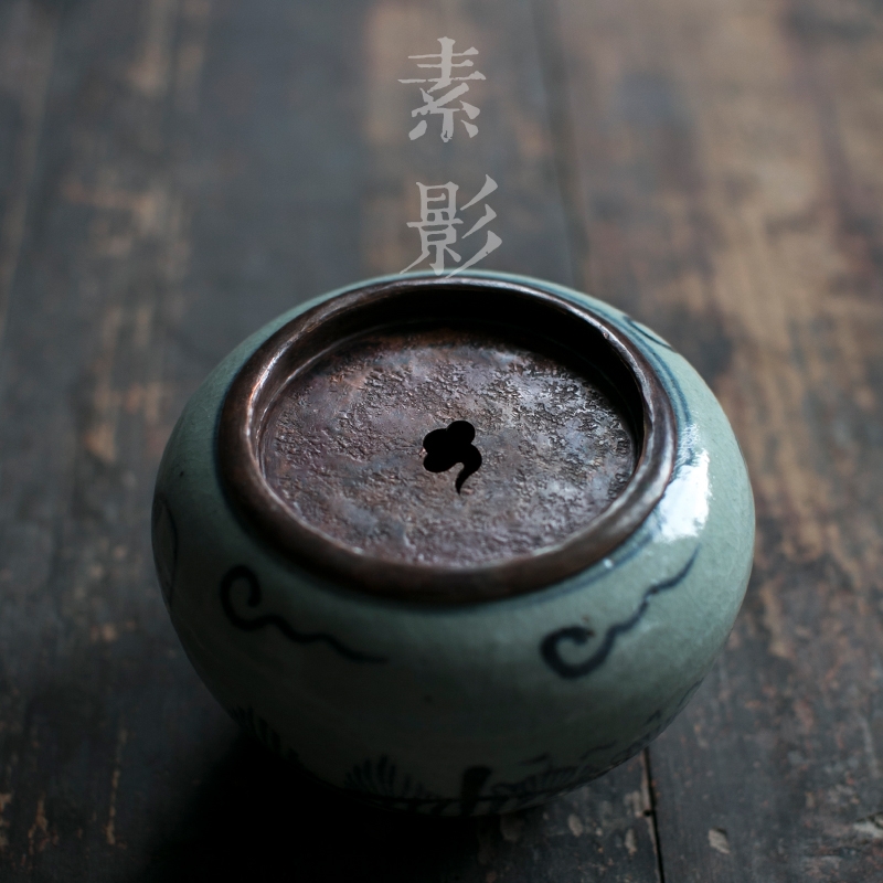Qiao mu small tea table surface dross barrels of crude TaoJianShui restoring ancient ways your up water meng copper cover dry tea accessories