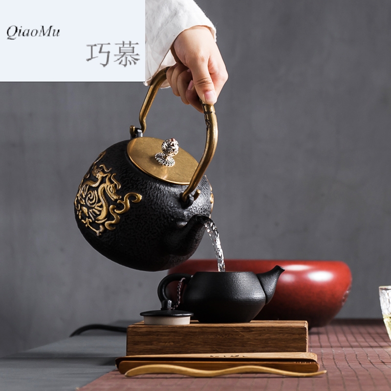 Qiao MuTie cast iron pot of uncoated Japan mini boiled tea stove electric TaoLu boiling water pot boil tea home outfit