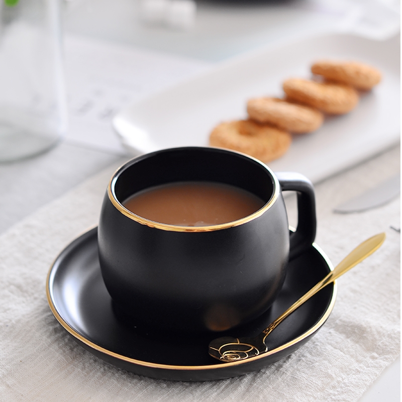 Qiao mu ins Nordic coffee cup set ceramic coffee cups and saucers contracted up phnom penh office afternoon tea household spending