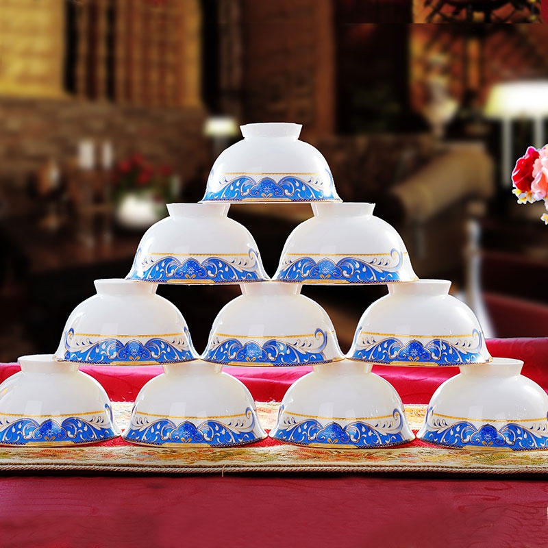 Qiao mu dishes suit 58 head up phnom penh ipads porcelain of jingdezhen ceramics tableware suit household combination dishes chopsticks