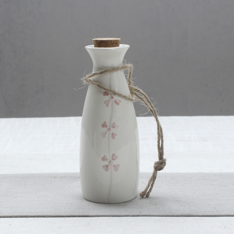 Qiao mu hand - made sakura, hip ceramic wine suits for Japanese wine and liquor pot temperature wine pot 3 two hip flask of Chinese style