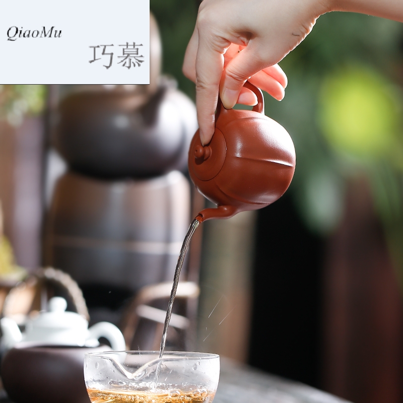 Qiao MuChan melons are it by hand for manual zhu mud yixing undressed ore quality teapot S26039