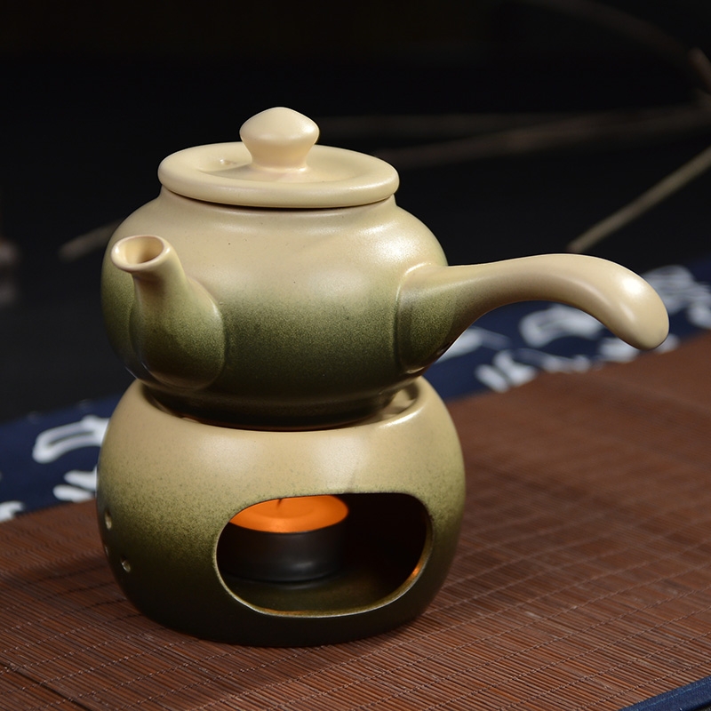 Qiao mu coarse pottery warm wine pot hot hot hip tea stove cooking wine pot liquor wine yellow rice wine hip flask half jins of set temperature