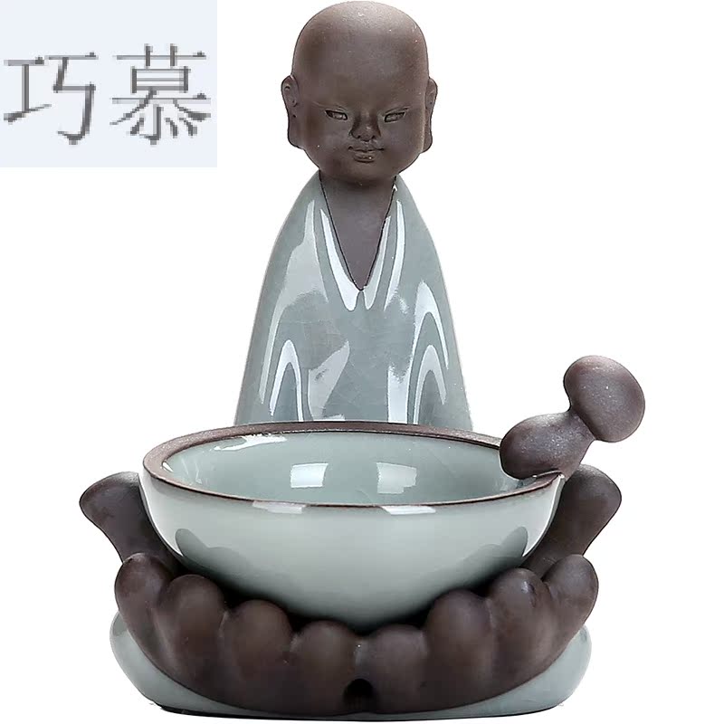 Qiao mu contracted elder brother up creative character filtering network frame your up ceramic) kung fu tea accessories tea home