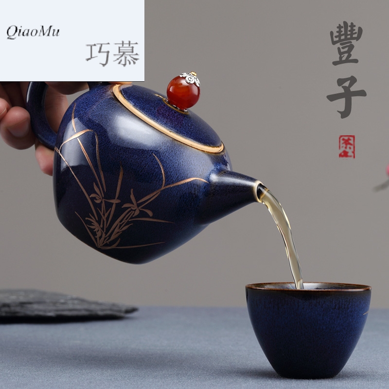 Qiao mu Taiwan FengZi ceramic little teapot single pot teapot home tea, kungfu tea tea tea kettle