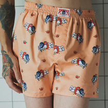 subreef fierce baby Aro pants pure cotton dark island couple four corners underwear men and women home shorts tide cartoon pajamas