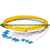 12-core bundle pigtail single-mode LC square head