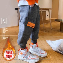 Children Pants Boy Trousers Long Pants Spring Autumn Winter Clothing 2021 New Gush Thickening CUHK Child Labor Shipping Action Pants Child Clothing