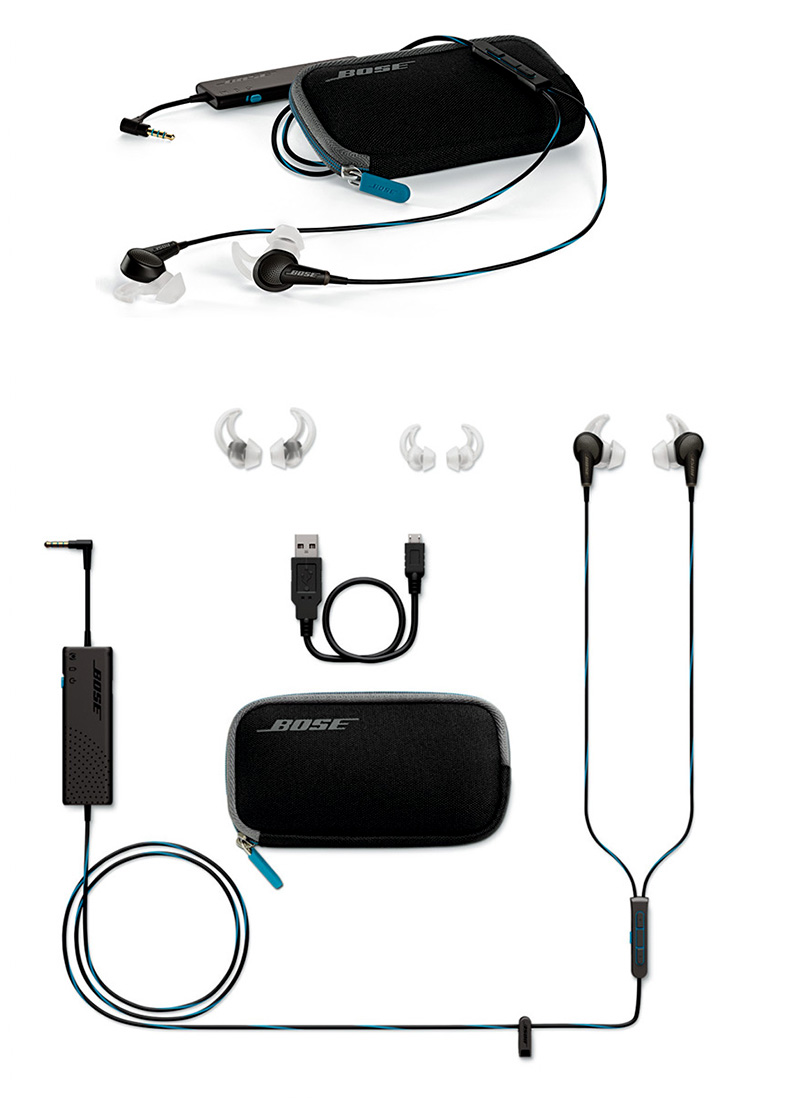 bose qc20有源消噪重低音耳机耳塞式入耳式bose降噪耳机耳麦qc20