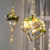 Creative simulation plant ceiling pendant Room layout Roof decoration Kindergarten floral air pendant hanging