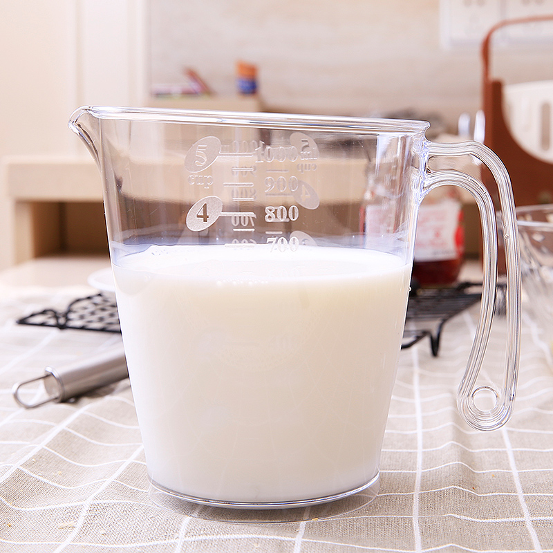 inomata kitchen plastic, imported from japan, measurable water cup, scale cup, soymilk cup, seasoning cup, 1l