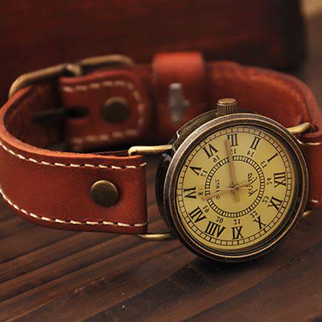 kofia复古手表女男韩版简约石英表旧罗马刻度经典学生文艺情侣表_7折