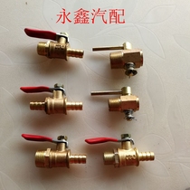 Red handle pagoda small ball valve small valve switch 1 point 2 points 3 points 4 points drain water pipe copper inner wire ball valve