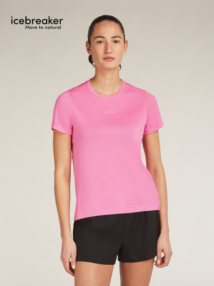 Icebreaker Merino Wool Women 125 Speed Short Quick Dry Cool 티셔츠 짧은 슬리브 통기 실외 Icebreaker Merino Wool Women 125 Speed Short Quick Dry Cool 티셔츠 짧은 슬리브 통기 실외