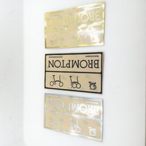 UJ small cloth folding car modification with personalized metal stickers 2013 beam square standard