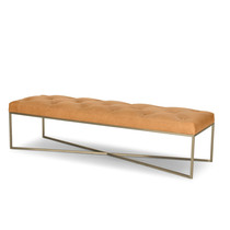 Nordic luxury living room sofa pedal stool coffee table French long leather cloakroom shoe stool bench bedroom bed tail stool