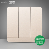 Schneider switch socket for Shenzhen Twilight Gold 3-in-1 dual-control switch