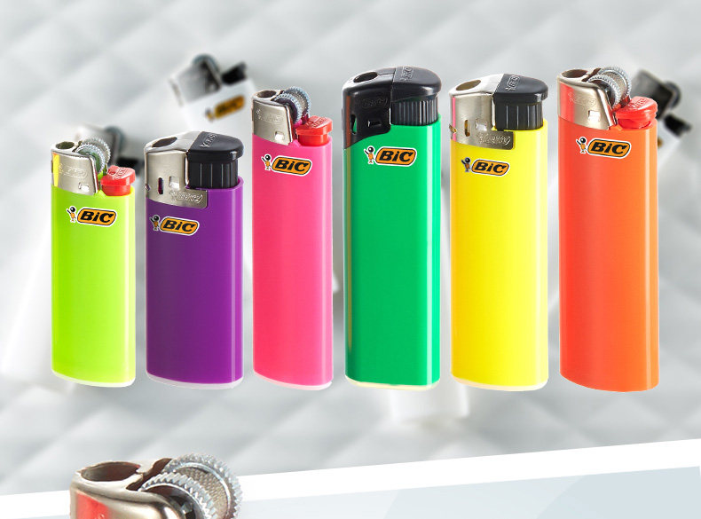 法国比克bic全家福创意个性礼品打火机一次性砂轮火石防爆打火机