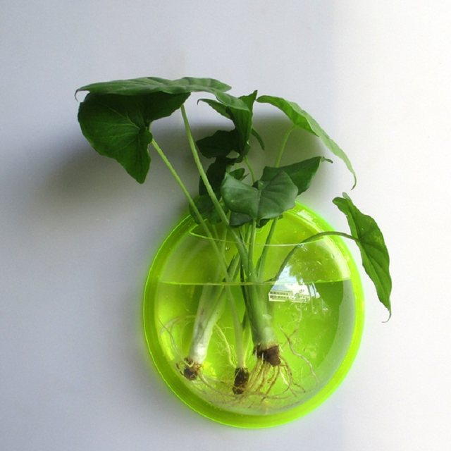 vase ຫະພາບເອີຣົບເຮືອນຫ້ອງຮັບແຂກຕົບແຕ່ງນ້ໍາທີ່ປູກດອກໄມ້ພາຊະນະ 3D ສາມມິຕິກໍາແພງສະຕິກເກີສີຂຽວຕົ້ນໄມ້ສວນດອກໄມ້ pot flower container