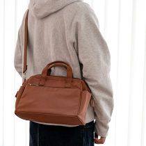 Qminica commuter shoulder bag 11 inch iPad bag leisure travel bag large capacity portable student bag shoulder bag