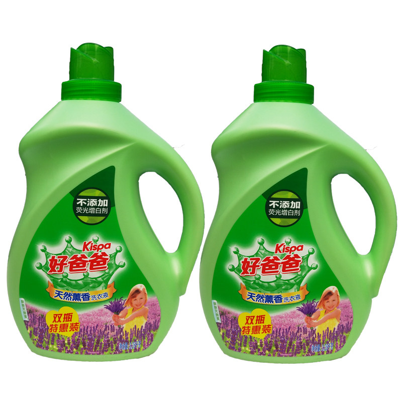 好爸爸天然薰香洗衣液3.28千克双瓶装