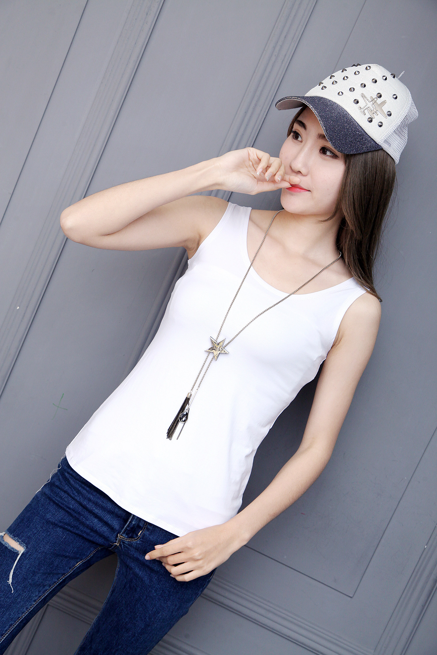 实拍纯棉修身吊带小背心女打底百搭韩版性感外穿无袖上衣夏