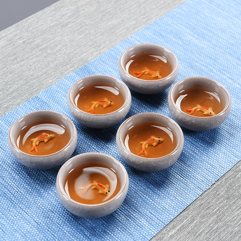 Hao chun ice crack glaze ceramic tea set the whole household contracted kung fu tea tea teapot tea cups