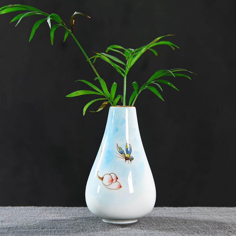 Hao chun contracted creative hand - made ceramic vase desktop furnishing articles hydroponic mini vase water raise ceramic POTS of the plants