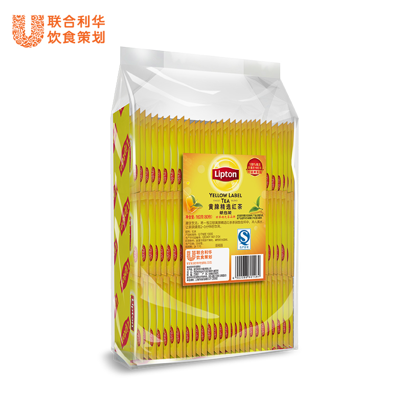 立顿Lipton黄牌精选红茶  纸包独立装80包 160g 纸茶包系列 E80产品展示图1