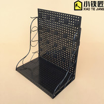 Small jewelry shelf mobile phone accessories hanger hole board shelf earrings jewelry display stand cashier snack shelf