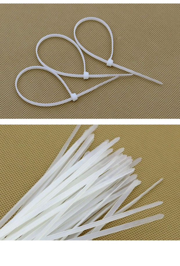 尼龙扎带/线扎/扎线带/束线带 3分/条 20cm长 2mm宽 黑白随机