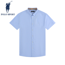 Polo Sport Short Sleeve Shirt Men in 2022 New Summer Return Business Leisure Blue Tide Hundle Mens Clothing