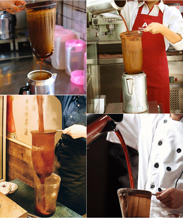 港式奶茶过滤袋 港式钢圈拉茶袋 奶茶过滤网 丝袜奶茶冲茶袋