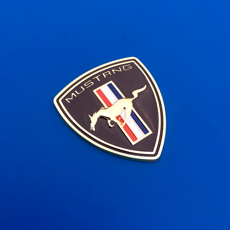 汽车野马车标金属贴叶子板侧标 gt眼镜蛇车身装饰贴后尾标改装贴