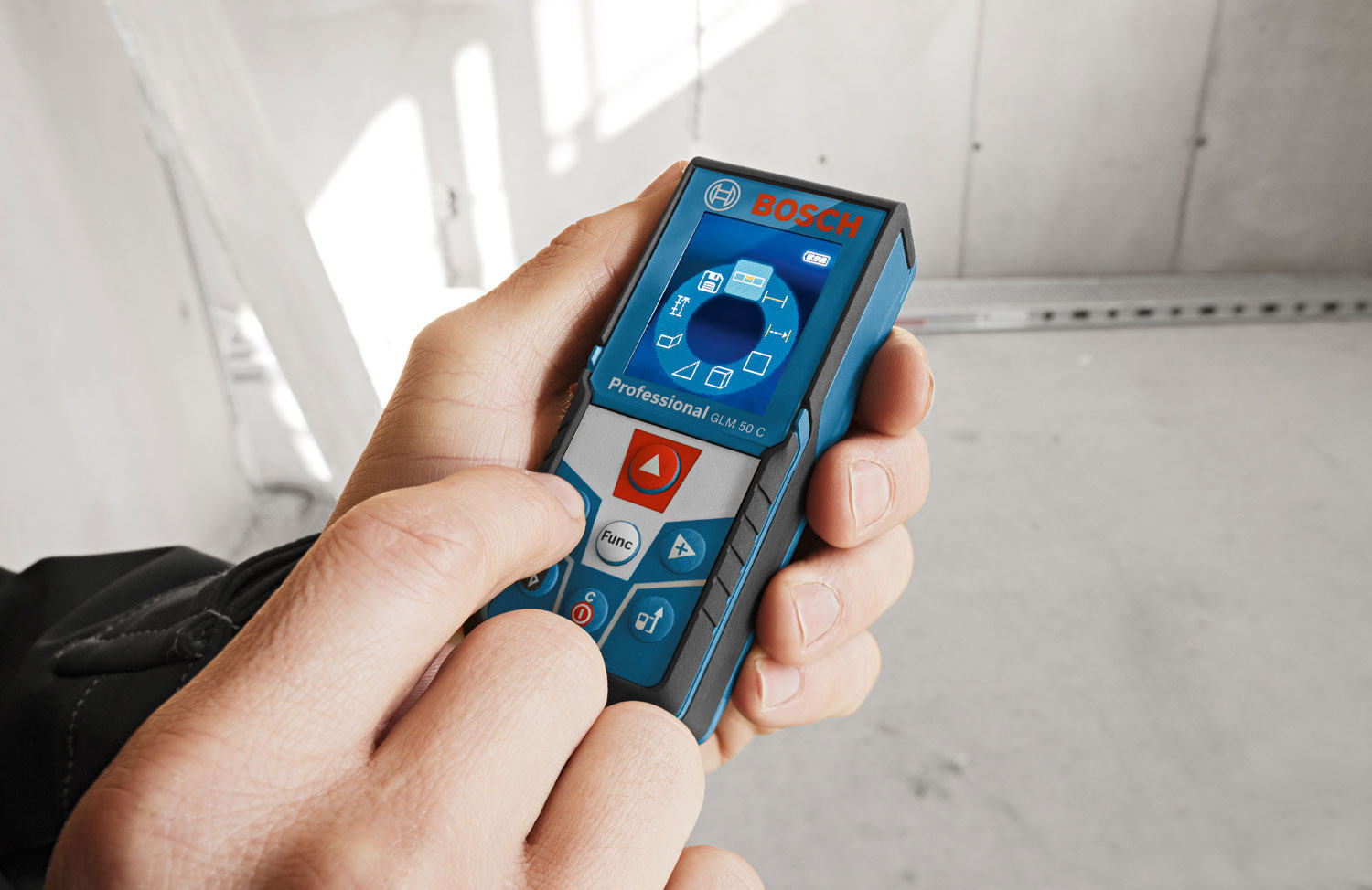 bosch博世激光测距仪glm50c 测量50米 精度1.5毫米 带蓝牙