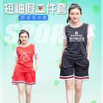 Short-sleeved basketball clothes womens Korean version of the jersey Girls basketball clothes custom suit group purchase diy printing size personality trend