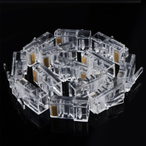 8P8C Network Crystal Head Super Class 56 RJ45 Unshielded Gold-plated Computer Network Wire Connector Copper Sheet Bulk