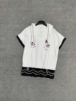 Stock Tailstock Fashion Relaxation Lady Summer Short Sleeve Casual 100 Lap Cotton T-shirt Blouse Blouse